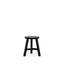 Parq Peasant Round Stool - Black