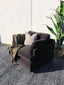 Moana Swivel Armchair - Caviar