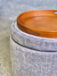 Madeleine Storage Ottoman - Encore Greygum