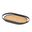 Cloud Teak Tray - Charcoal