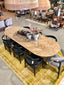 Danish Oval Oak Dining Table - 260cm