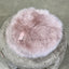 Round Sheepskin Seat Pad - Rose