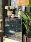 Original Chinese Cabinet - Distressed Navy