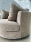 Palazzo Swivel Armchair - Wise Cobblestone
