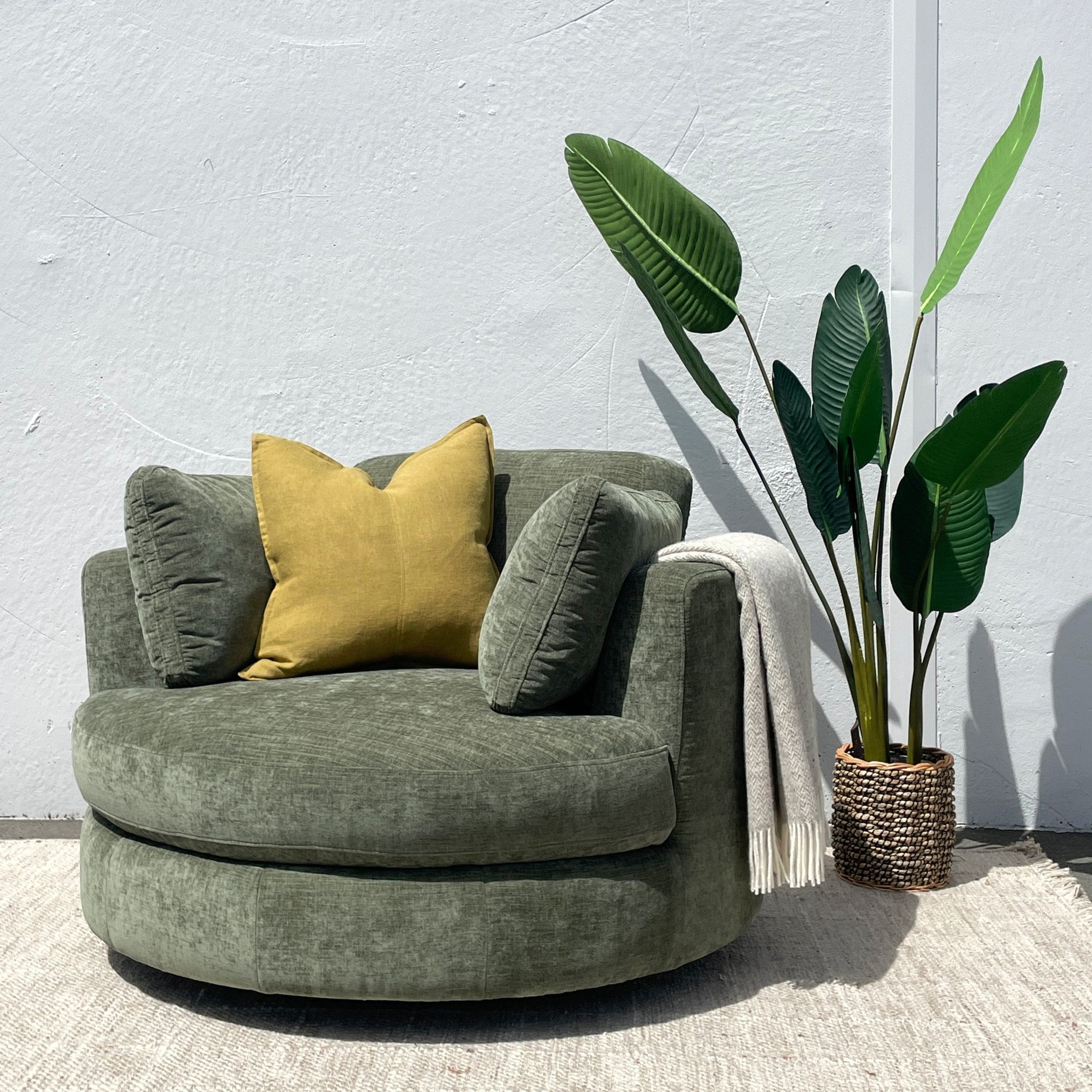 Palazzo Swivel Armchair Heritage – Loft Furniture NZ