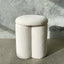 Rocket Stool - Ivory Sherpa
