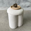 Rocket Stool - Ivory Sherpa