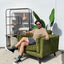 Del Rey Armchair - Olive Cord