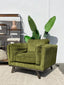 Del Rey Armchair - Olive Cord