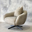 Camille Swivel Chair - Sage Nubuck Leather