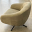Camille Swivel Chair - Sage Nubuck Leather