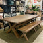 Shaker Dining Table + Bench Bundle - Nutmeg