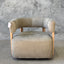 Carter Swivel Chair - Sage Nubuck Leather