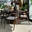 Victoria Dining Chair - Beige / Walnut