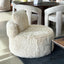Sophia Faux Fur Armchair - Sand