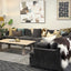 Moana 6 Piece Modular Sofa - Caviar