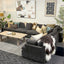 Moana 6 Piece Modular Sofa - Caviar