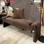 Zaha Bench Seat - Brown Velvet
