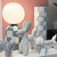 Archie Table Lamp - Mint + White