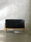 Metro 2 Seater - Black Leather