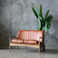 Metro 2 Seater - Tan Leather