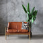 Metro 2 Seater - Tan Leather