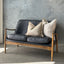 Metro 2 Seater - Black Leather