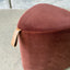 Triangle Ottoman - Cinnamon Velvet