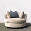 Palazzo Swivel Armchair - Encore Marshmallow