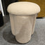 Rocket Stool - Ivory Sherpa