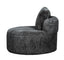 Sophia Faux Fur Armchair - Graphite
