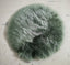 Round Sheepskin Seat Pad - Thyme