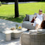 Wave Outdoor Side Table - Mocha