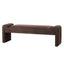 Zaha Bench Seat - Brown Velvet