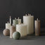 Hughe LED Taper Candles - Rustic Taupe