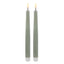 Hughe LED Taper Candles - Rustic Grey
