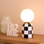 Archie Table Lamp - Black + White