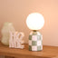 Archie Table Lamp - Mint + White
