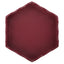 Dolly Hexagon Tray - Burgundy