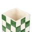 Lulu Collection Check Vase - Green