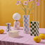 Lulu Collection Check Vase - Blue