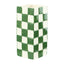 Lulu Collection Check Vase - Green