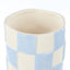 Lulu Collection Check Vase - Blue