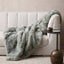 Pele Faux Fur Throw - Seafoam