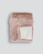 Heirloom Faux Fur Throw - Peony Plume