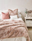Heirloom Faux Fur Throw - Peony Plume