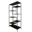 Black Metal Staggered Shelf