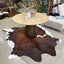 Cowhide - Dark Brown + White