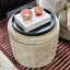Madeleine Storage Ottoman - Wise Cobblestone