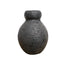 Earthenware Waisted Vessel - Aged Black